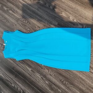 Calvin Klein Vibrant Blue Midi Pencil Dress 2
